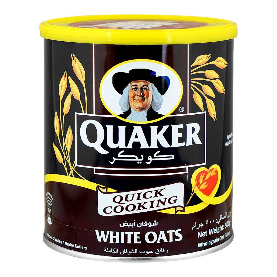 QUAKER WHITE OATS TIN 500G